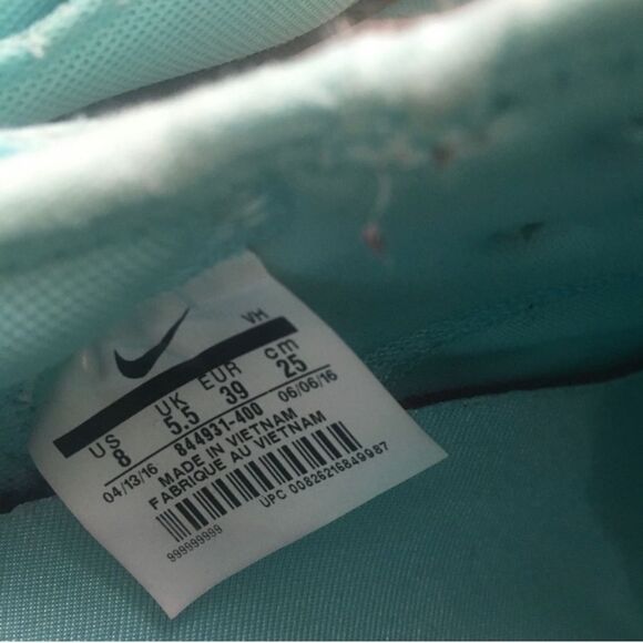 Nike Roshe 2 Tiffany Blue & White Women’s US Size 8 - Picture 7 of 7